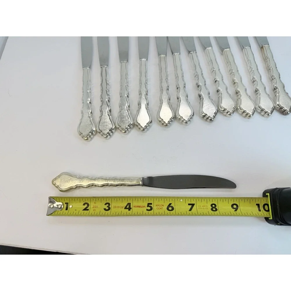 Oneida Community DUET Silverplate Dinner Knives 1980 Lot Of 12